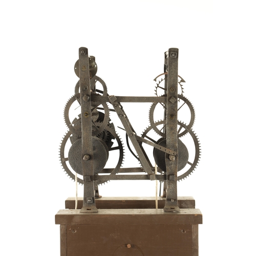 1012 - A RARE EARLY 18TH CENTURY IRON ‘BIRDCAGE’ FRAME TWIN TRAIN TURRET CLOCK, Attributed to Gabriel Smith... 