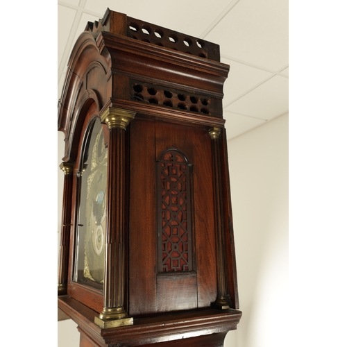 1013 - JAMES GIBB, STOCKTON. AN IMPRESSIVE MID 18TH CENTURY THREE-TRAIN MUSICAL LONGCASE CLOCK the 12 inch ... 