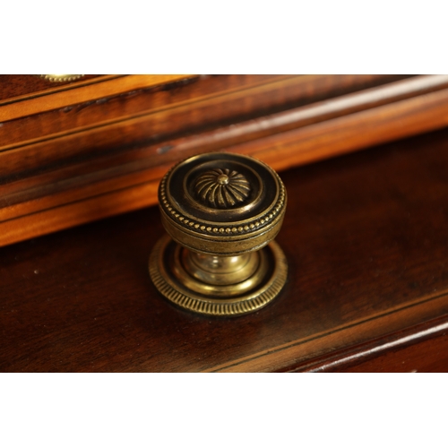 1390 - MAPLE & CO. (LONDON). A FINE 19TH CENTURY FIGURED MAHOGANY, SATINWOOD CROSS-BANDED AND MARQUETRY INL... 