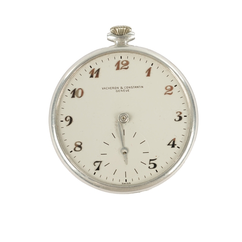 347 - VACHERON CONSTANTIN. A RARE LIGHTWEIGHT ALUMINIUM KEYLESS WINDING OPEN-FACED POCKET WATCH, the case ... 