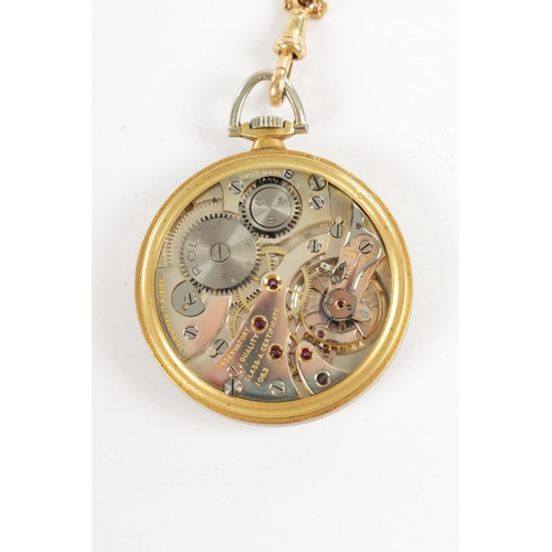 353 - AN EARLY 20TH CENTURY 18CT TWO TONE GOLD ROLEX POCKET WATCH RETAILED BY ASPREY, LONDON, the stylish ... 