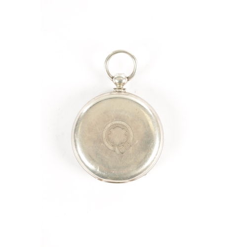 363 - WALTHAM WATCH CO. AN EARLY SILVER OPEN FACED AMERICAN POCKET WATCH, plain case enclosing an enamel d... 