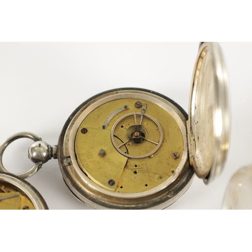 367 - A COLLECTION OF FOUR SILVER CASED POCKET WATCHES AND THREE MOVEMENTS, two watches signed W. Potts & ... 