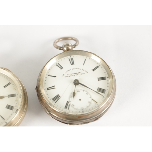 367 - A COLLECTION OF FOUR SILVER CASED POCKET WATCHES AND THREE MOVEMENTS, two watches signed W. Potts & ... 