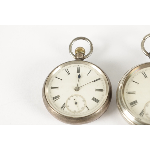 367 - A COLLECTION OF FOUR SILVER CASED POCKET WATCHES AND THREE MOVEMENTS, two watches signed W. Potts & ... 