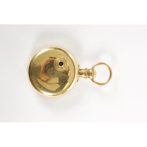 370 - H. PINNINTON, LIVERPOOL. AN 18CT GOLD OPEN FACED POCKET WATCH, plain case enclosing a gold engine tu... 