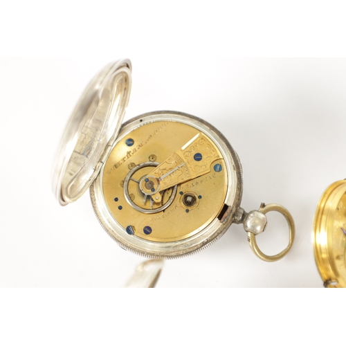 376 - A COLLECTION OF FOUR SILVER POCKET WATCHES SIGNED FATTORINI & SONS, the largest by A.M. Watches co. ... 