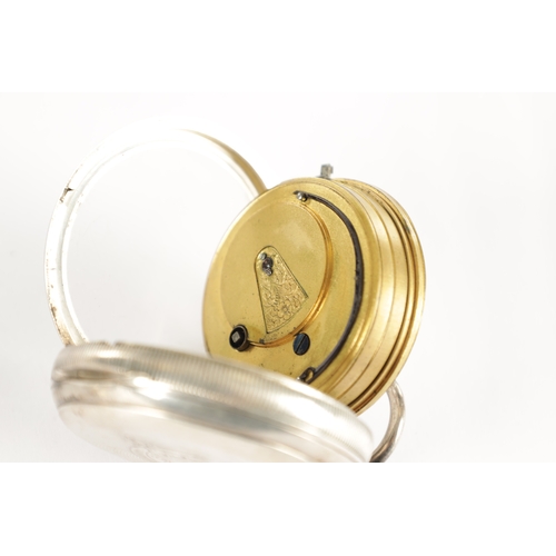 377 - TWO NORTH YORKSHIRE MADE SILVER OPEN FACED POCKET WATCHES, the larger watch by Snow & son, Ripon wit... 