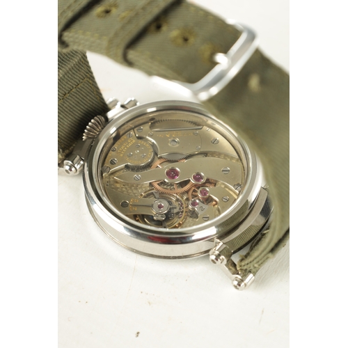 378 - A GENTLEMAN'S STAINLESS STEEL TOUCHON (SWISS) WRISTWATCH WITH POCKET WATCH MOVEMENT the pocket watch... 