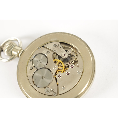 392 - TWO OPEN FACED RAILWAY POCKET WATCHES, the first by Potts & Sons, Leeds, having a nickel case inscri... 