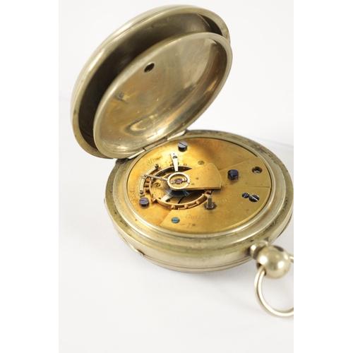 392 - TWO OPEN FACED RAILWAY POCKET WATCHES, the first by Potts & Sons, Leeds, having a nickel case inscri... 