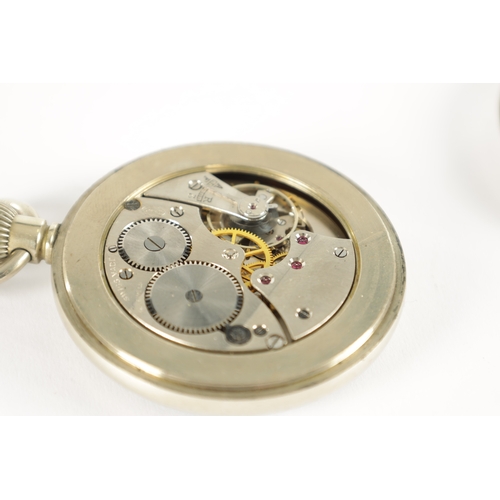 392 - TWO OPEN FACED RAILWAY POCKET WATCHES, the first by Potts & Sons, Leeds, having a nickel case inscri... 