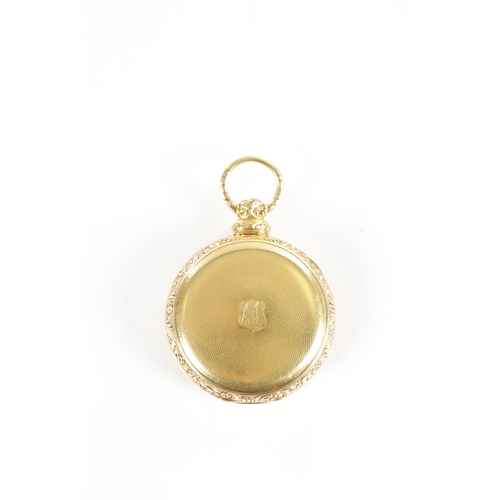 397 - SAMUEL ISAAC TOBIAS, LIVERPOOL. AN 18CT GOLD OPEN FACED POCKET WATCH the chased scrollwork case with... 