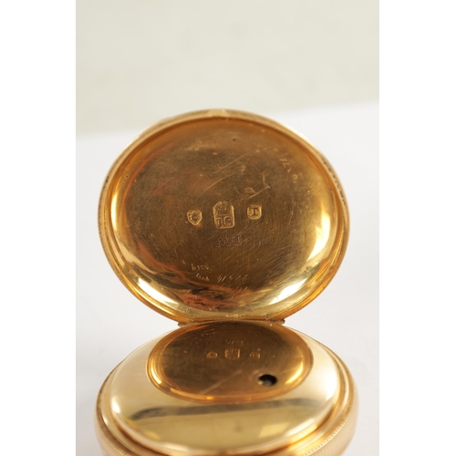 402 - JAMES RIGBY CHARING CROSS. AN EARLY 19TH CENTURY QUARTER REPEATING 18CT GOLD POCKET WATCH the painte... 