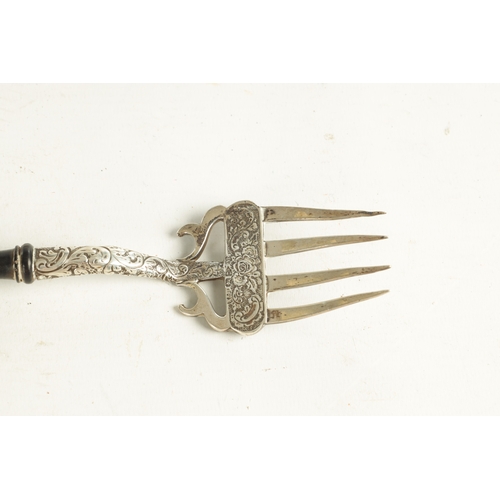 416 - A GEORGIAN SILVER PUNCH LADLE with coin inset to the base dated 1766 and twisted whalebone handle. T... 