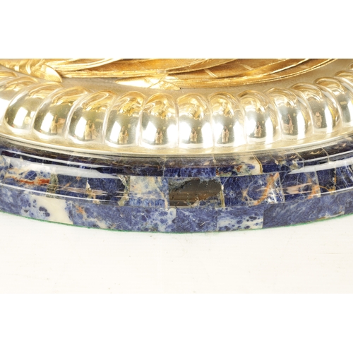 417 - A FINE AND IMPRESSIVE PAIR OF ELIZABETH II SILVER GILT SHELLWORK CHAMPAGNE COOLERS the bodies suppor... 