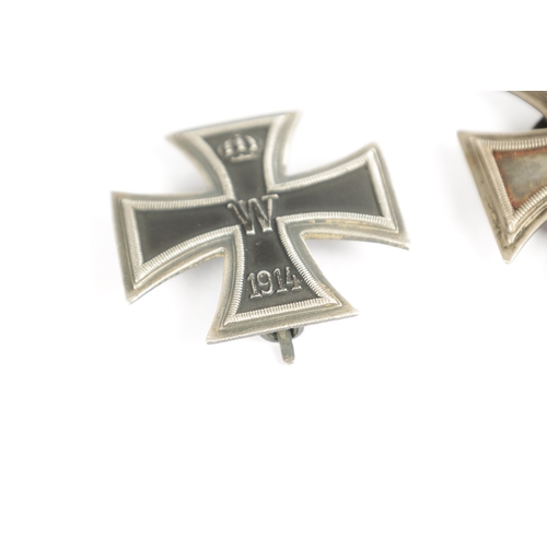 537 - A WW2 GERMAN FIRST CLASS 1939 SILVER IRON CROSS BY RUDOLF SOUVAL with domed screwback, stamped L/58 ... 