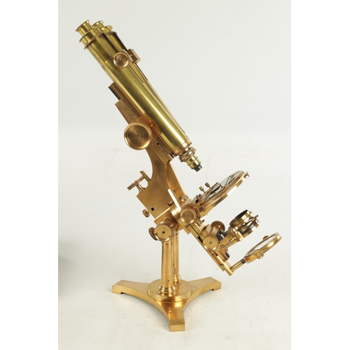 561 - W.H. BULLOCH, CHICAGO. A FINE LATE 19TH CENTURY AMERICAN NO. 1 PROFESSIONAL BINOCULAR MICROSCOPE, di... 