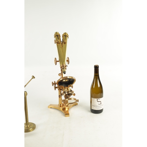 561 - W.H. BULLOCH, CHICAGO. A FINE LATE 19TH CENTURY AMERICAN NO. 1 PROFESSIONAL BINOCULAR MICROSCOPE, di... 