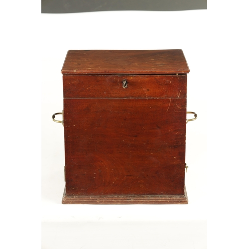 564 - A GEORGE II MAHOGANY APOTHECARY BOX (29cm wide 21cm deep 32cm high )