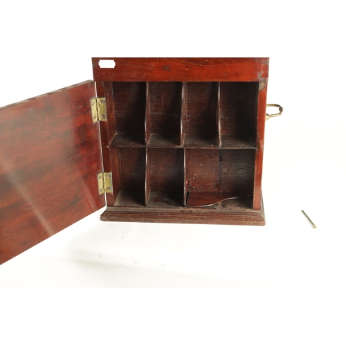 564 - A GEORGE II MAHOGANY APOTHECARY BOX (29cm wide 21cm deep 32cm high )