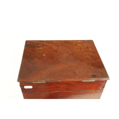 564 - A GEORGE II MAHOGANY APOTHECARY BOX (29cm wide 21cm deep 32cm high )