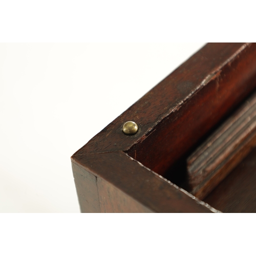 564 - A GEORGE II MAHOGANY APOTHECARY BOX (29cm wide 21cm deep 32cm high )