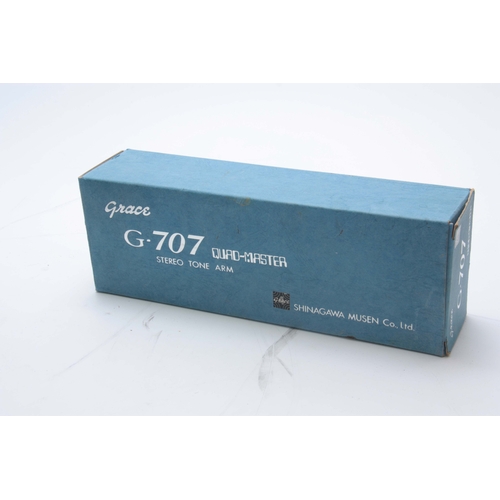 572 - A COLLECTION OF STEREO EQUIPMENT viz. A GRACE G-707 QUAD-MASTER STEREO TONE ARM in original box. AUD... 