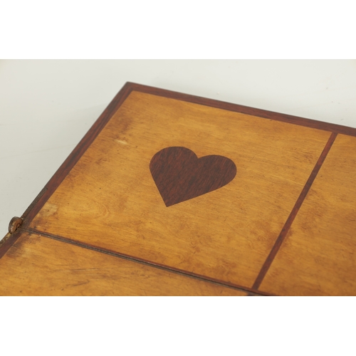 723 - AN EARLY 19TH CENTURY MARITIME CROWN AND ANCHOR BOARD GAME having a hinged marquetry inlaid centre. ... 