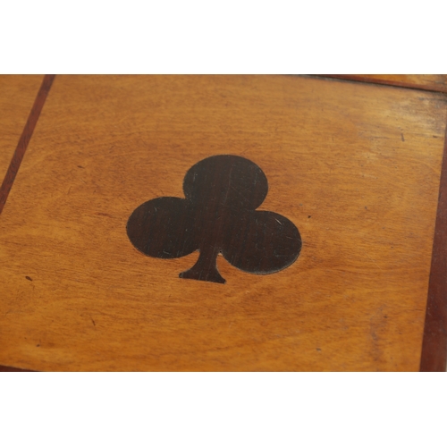 723 - AN EARLY 19TH CENTURY MARITIME CROWN AND ANCHOR BOARD GAME having a hinged marquetry inlaid centre. ... 