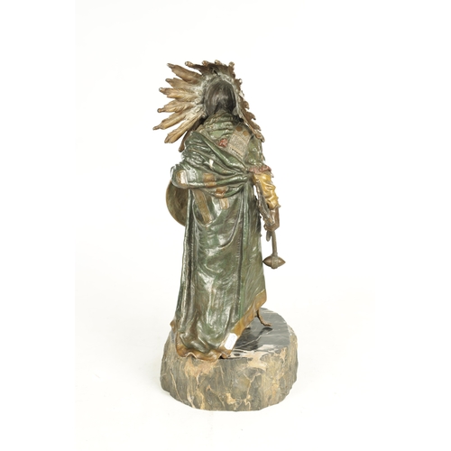 739 - A FINE LATE 19TH CENTURY AUSTRIAN COLD-PAINTED BRONZE SCULPTURE IN THE MANNER OF FRANZ BERGMAN finel... 