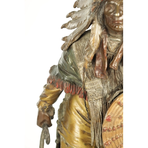 739 - A FINE LATE 19TH CENTURY AUSTRIAN COLD-PAINTED BRONZE SCULPTURE IN THE MANNER OF FRANZ BERGMAN finel... 