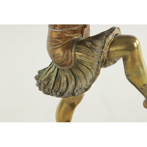 746 - HENRY FUGERE (1872 - 1944). AN ART DECO BRONZE FIGURAL SCULPTURE OF A DANCING GIRL - signed to base ... 