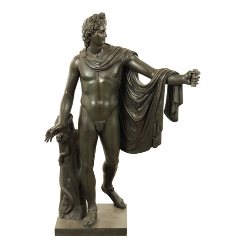 764 - PIETRO CHIAPPARELLI. A 19TH CENTURY ITALIAN BRONZE FIGURAL SCULPTURE OF LARGE SIZE finely sculpted i... 