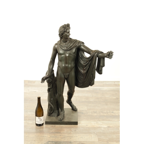 764 - PIETRO CHIAPPARELLI. A 19TH CENTURY ITALIAN BRONZE FIGURAL SCULPTURE OF LARGE SIZE finely sculpted i... 