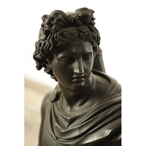 764 - PIETRO CHIAPPARELLI. A 19TH CENTURY ITALIAN BRONZE FIGURAL SCULPTURE OF LARGE SIZE finely sculpted i... 