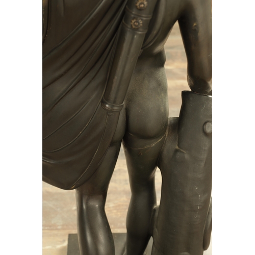 764 - PIETRO CHIAPPARELLI. A 19TH CENTURY ITALIAN BRONZE FIGURAL SCULPTURE OF LARGE SIZE finely sculpted i... 