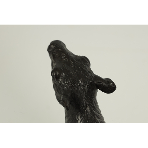 773 - A JAPANESE MEIJI PERIOD BRONZE ANIMALIER SCULPTURE OF A SHEEP realistically modelled in a walking po... 