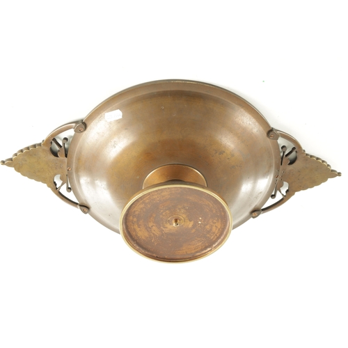 774 - A MID TO LATE 19TH CENTURY FRENCH BRONZE TAZZA. inscribed C.H. Perron and with maker's mark BD858, p... 