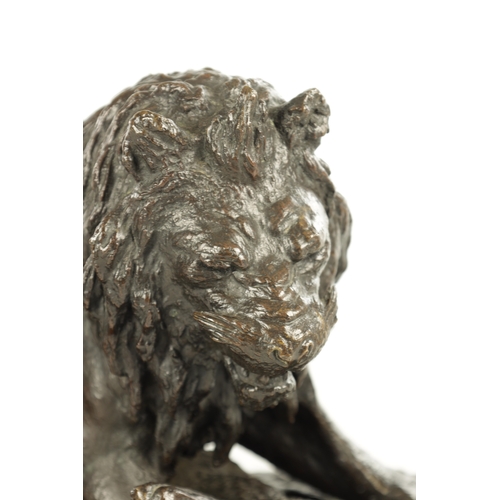 798 - CHRISTOPHER FRATIN (1801 - 1864) - AN IMPRESSIVE 19TH CENTURY BRONZE ANIMALIER SCULPTURE realistical... 