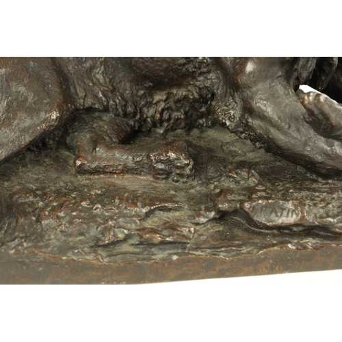 798 - CHRISTOPHER FRATIN (1801 - 1864) - AN IMPRESSIVE 19TH CENTURY BRONZE ANIMALIER SCULPTURE realistical... 