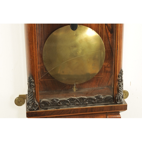 1003 - WENZEL SCHOMBERGER, IN WIEN. A 19TH CENTURY MONTH-DURATION BIEDERMEIER REGULATOR WALL CLOCK, the gla... 