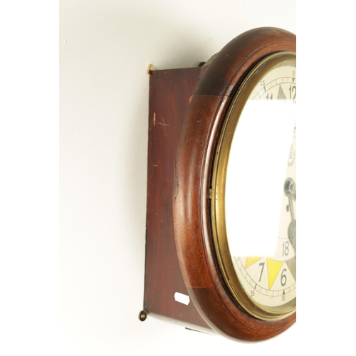 1005 - A 1940's RAF STYLE SECTOR CLOCK BY STOCKALL, MARPLES & CO, LONDON, having a moulded mahogany case wi... 