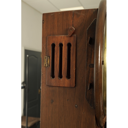 1021 - EDWARD SCALES, MANCHESTER. A 19TH CENTURY REGULATOR LONGCASE CLOCK, the figured mahogany case with g... 