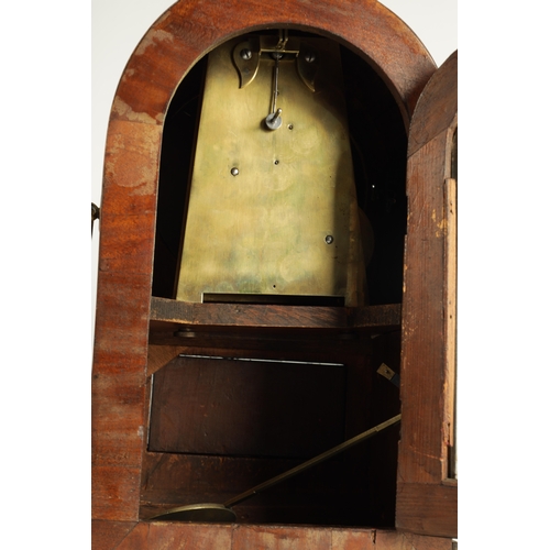 1029 - W. SMITH HUDDERSFIELD. A LATE REGENCY BRASS INLAID MAHOGANY TIMEPIECE BRACKET CLOCK with 6