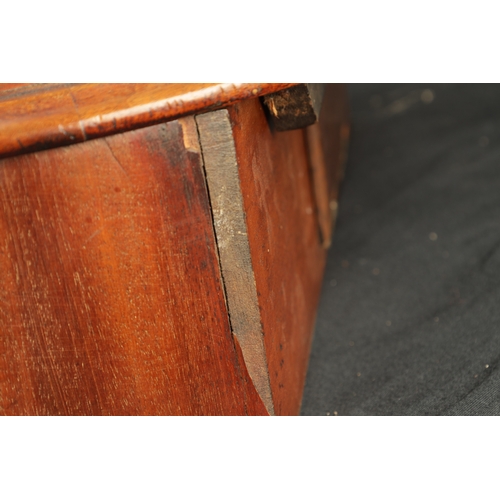 1067 - R.R. SNOW, RIPON. A LATE 19TH CENTURY FUSEE WALL CLOCK having a mahogany case with segmented moulded... 