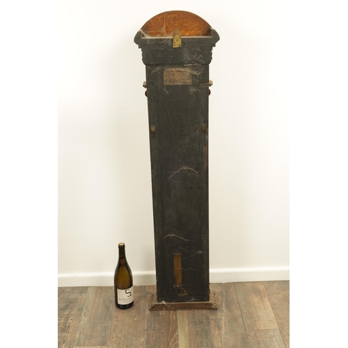 1077 - A 19TH CENTURY ADMIRAL FITZROY OAK CASED BAROMETER with carved arched top above a glazed case with c... 