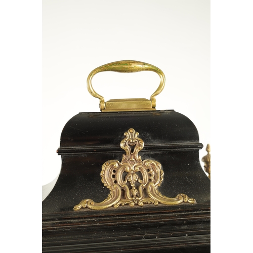 1089 - ROBERT MATTINGLEY, LONDON. A GEORGE III EBONISED AND GILT BRASS MOUNTED EIGHT-DAY BRACKET CLOCK the ... 