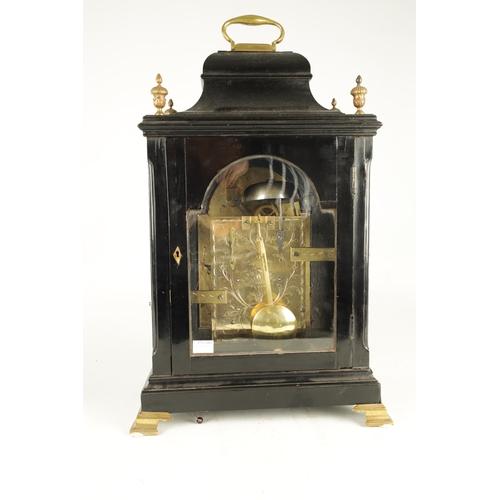 1089 - ROBERT MATTINGLEY, LONDON. A GEORGE III EBONISED AND GILT BRASS MOUNTED EIGHT-DAY BRACKET CLOCK the ... 