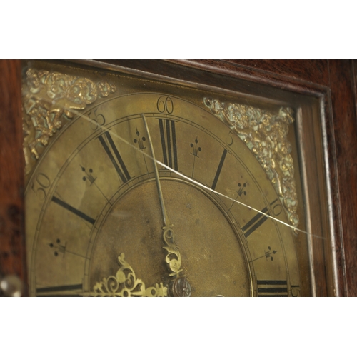 1090 - THOMAS TOWNSON, PENNINGTON.(CUMBRIA) A GEORGE II EIGHT-DAY LONGCASE CLOCK, the oak case with moulded... 